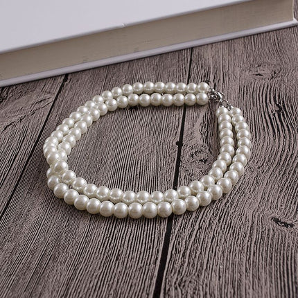 Glass Pearl Beads Women Necklace Customized Jewelry - FASHION SHEGOODS LLC