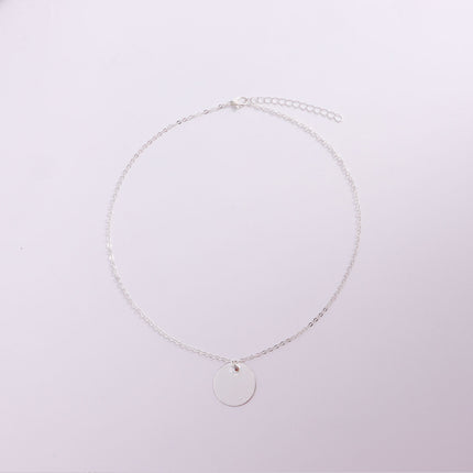 Disc Charm Pendant Necklace