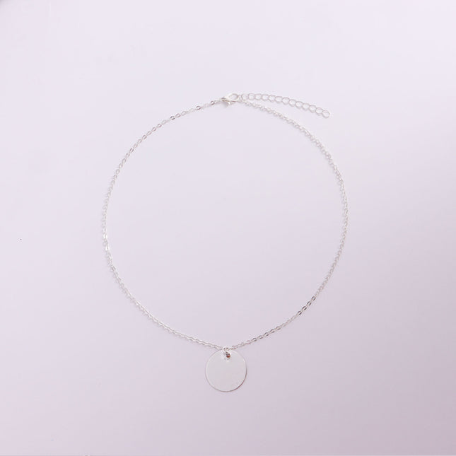Disc Charm Pendant Necklace