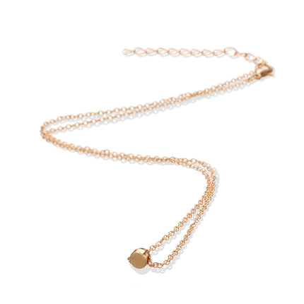 Disc Round Pendant Necklace