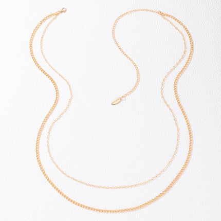 Trendy Sexy Double Layer Chain Necklace