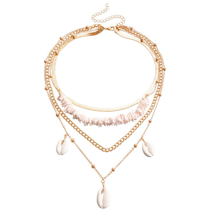 Handmade Pearl Choker Necklace Irregular Pearl Multy Layered - FASHION SHEGOODS LLC