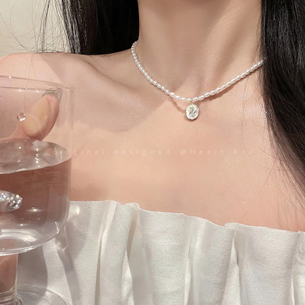 French Rose Pearl Necklace - FASHION SHEGOODS LLC
