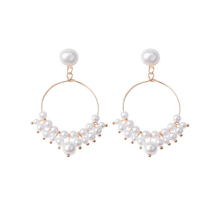 Round Handmade Pearl Earrings