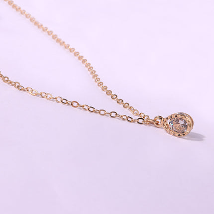 Solitaire Stone Pendant Necklace