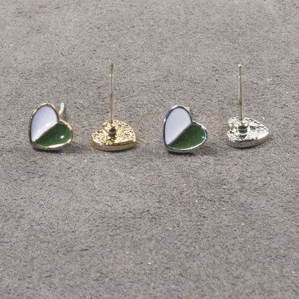 Love four-leaf clover zircon stud earrings set