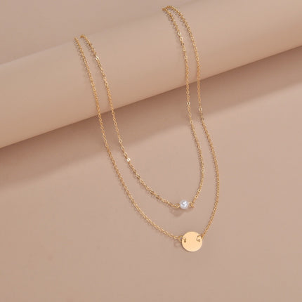 Women Imitation Pearl Chain Necklace