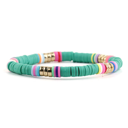 Polymer Clay Boho Stretch Bracelet