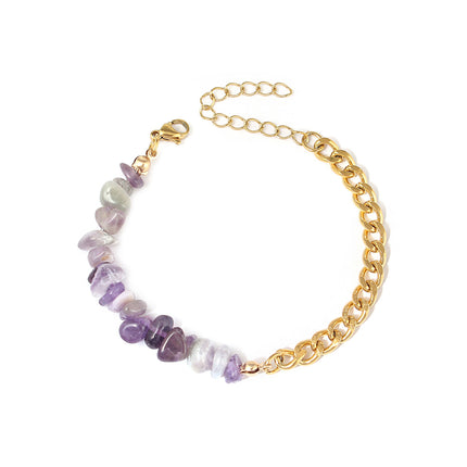 Natural Green Aventurine Irregular Crushed Stone Bracelet