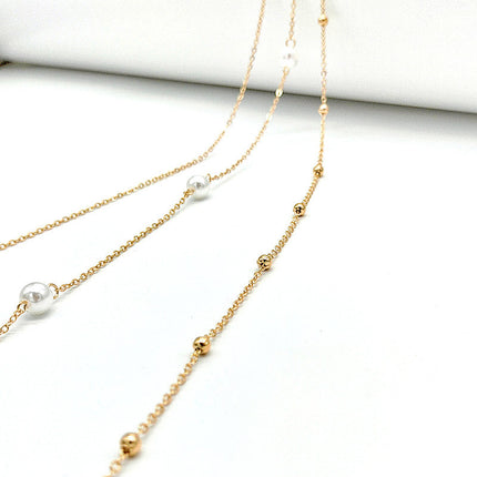Boho Simulate Pearl Thin Belt Waist Beads Chain