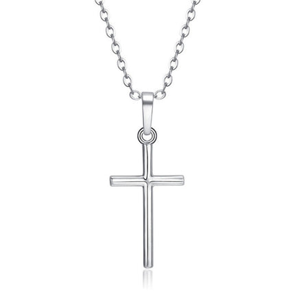 Stone Cross Pendant Necklace Jewelry