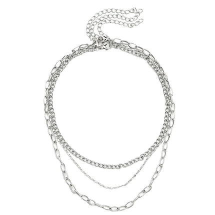 Hip Hop Jewelry Layer Chain Necklace - FASHION SHEGOODS LLC
