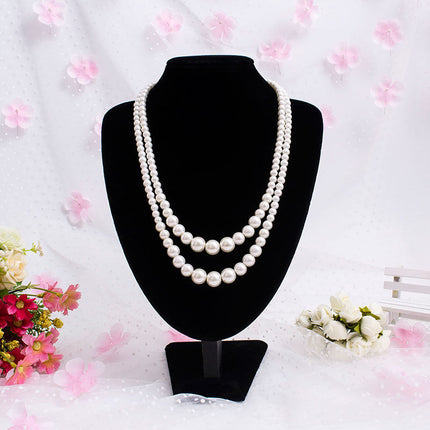 Multi-Layer Pearl Statement Bridal Choker Necklace for Wedding Party Jewelry - FASHION SHEGOODS LLC