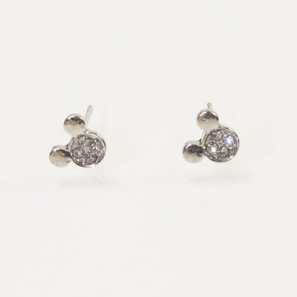 Rhinestone Bear Earring