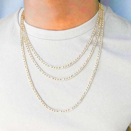 Classic Hip Hop Chain Necklace Figaro Chain
