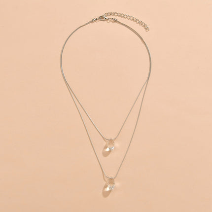 Glass Water Drop Necklace