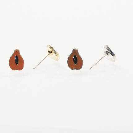Cartoon fruit stud earrings set