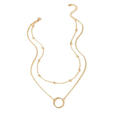 Double Layered Chain Necklaces for Women