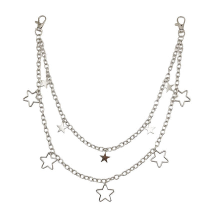 Stars Keychain Punk Trouser Wallet Chain Hip Hop Jeans Chains