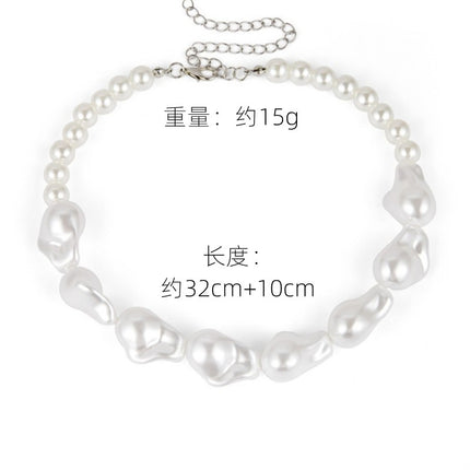 Multi Layer Pearl Necklace Choker - FASHION SHEGOODS LLC