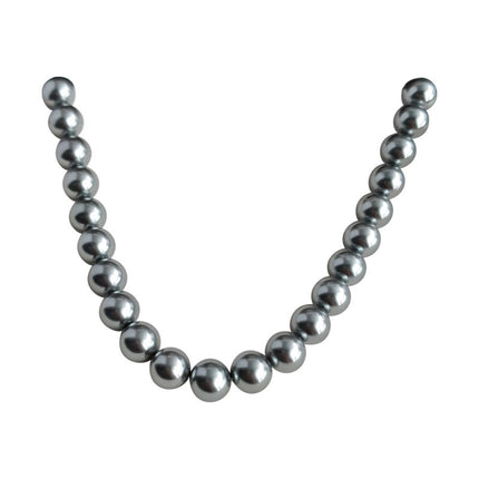 Gray Pearl Necklace Wedding Pearl Necklace for Brides - FASHION SHEGOODS LLC