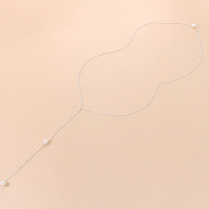 Pearl Pendant Chain Necklace