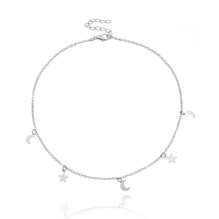 Star Moon Necklace for Women