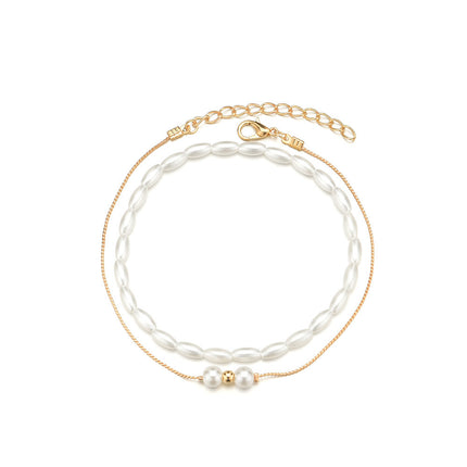 Layer Pearl Chain foot Jewelry