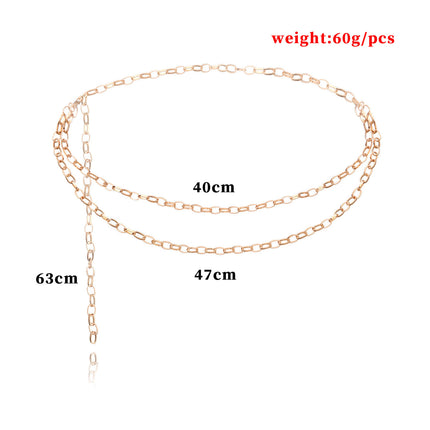 Multi-layer Exaggerated Body Chain Female Retro Layer Waist Chain