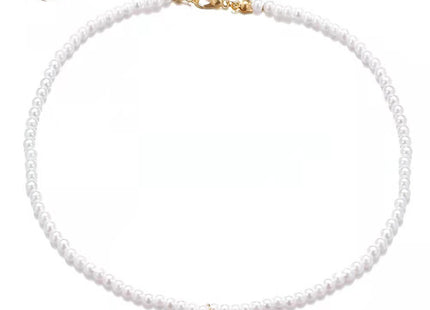 Simple Pearl Chain Choker Necklace for Women