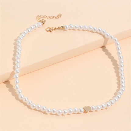 Heart Pearl Necklace for Woman - FASHION SHEGOODS LLC