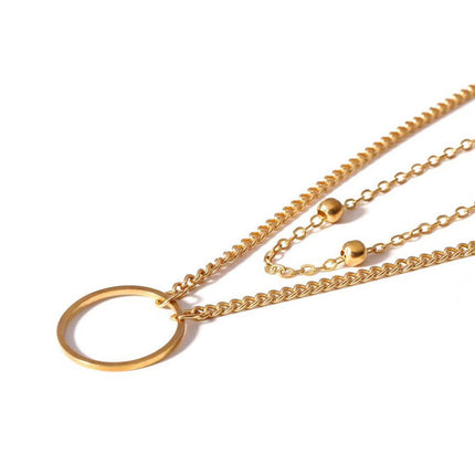 Fashion Choker Necklace Two Layer