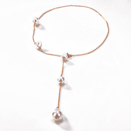 Tassel Pearl Pendant Necklace