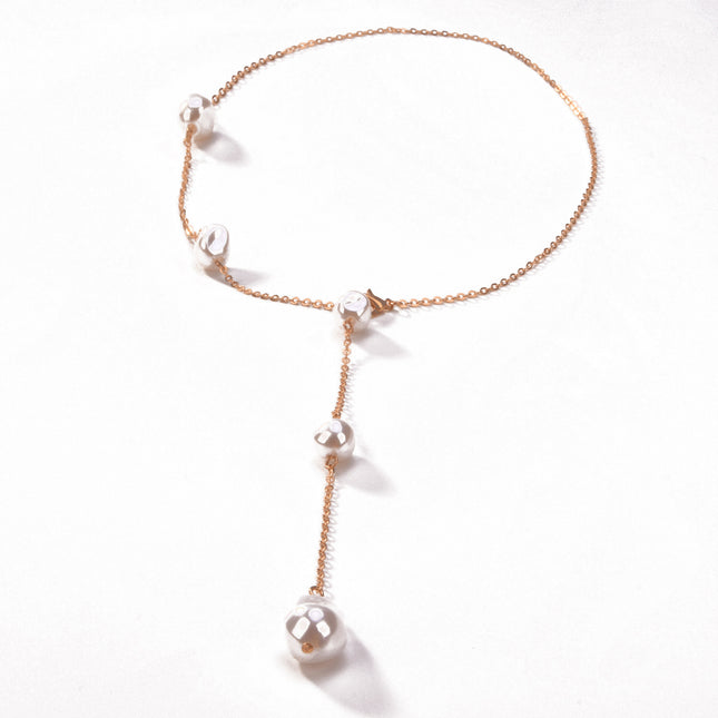 Tassel Pearl Pendant Necklace