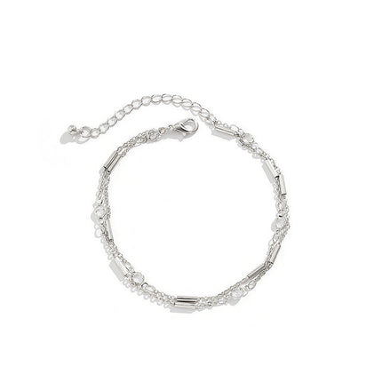 Layer Curb Link Ankle Bracelets
