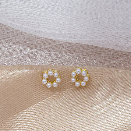 Imitate Pearl Flower Earrings - FASHION SHEGOODS LLC