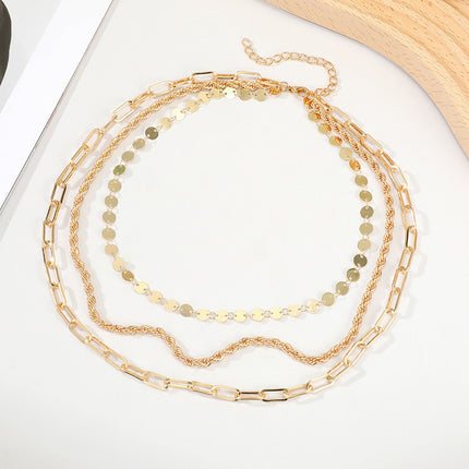 Multi-layer Chain Necklace for Women - FASHION SHEGOODS LLC