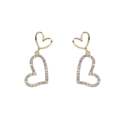 Heart Love Simple Pendant Earrings