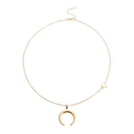 Moon Stars Pendant Accessories Chain Necklace
