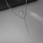 Heart Imitation Rhodium Color