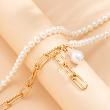 Pearls Long Tassel Pendant Necklace for Women
