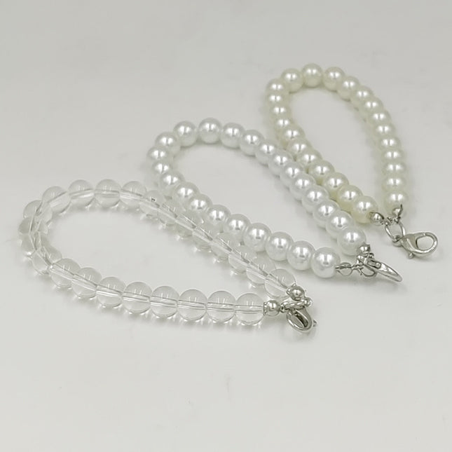 Pearl Mobile Phone Metal Snap Hook Key Chain Phone Charm Strap