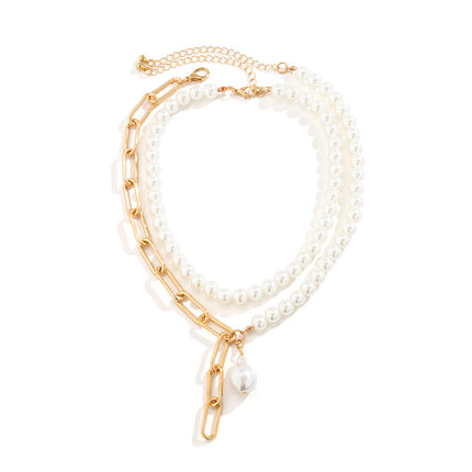 Baroque Pearl Necklace Vintage Sweet