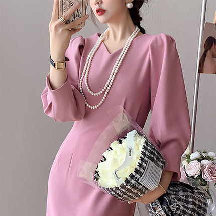 Glass Pearls Necklace Retro Pearls Long Necklace Chain for Party - FASHION SHEGOODS LLC