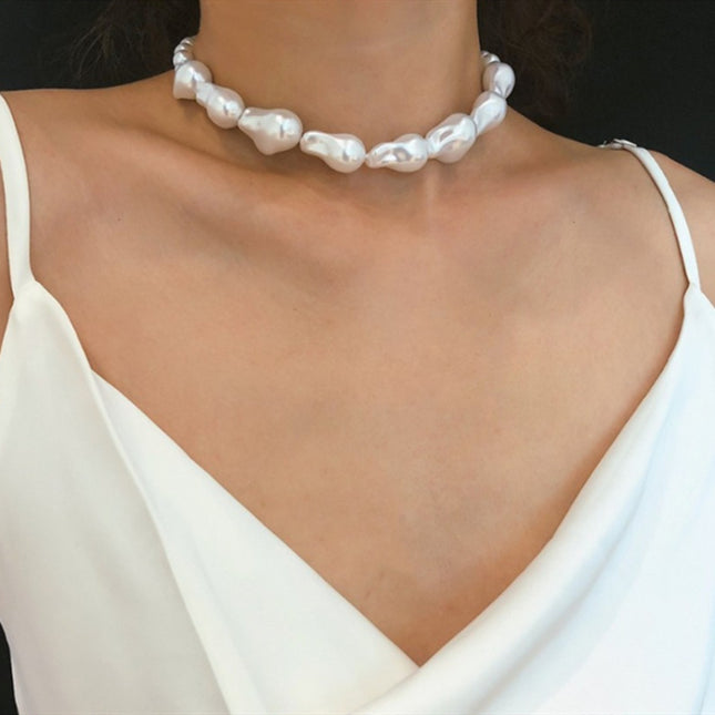 Multi Layer Pearl Necklace Choker - FASHION SHEGOODS LLC