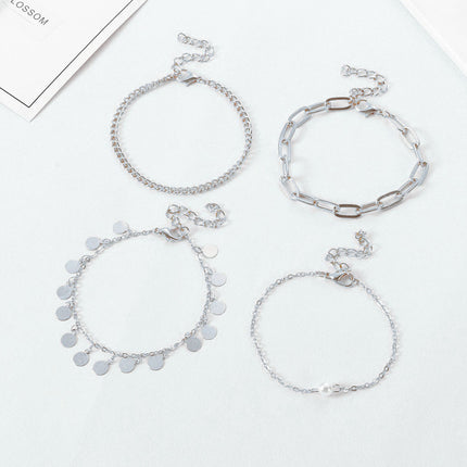 Disc Beaded Layer Bracelet