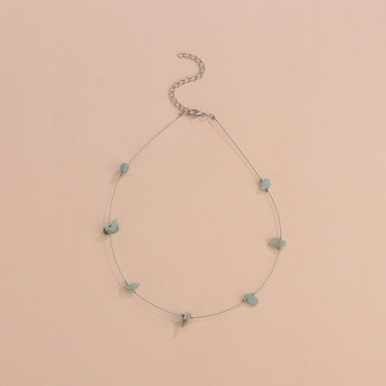 Boho Irregular Natural Stones Necklace