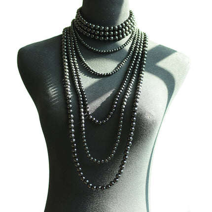 Multiple Long Beaded Vintage Collar Jewelry Imitation Pearl Baroque Style Necklace - FASHION SHEGOODS LLC
