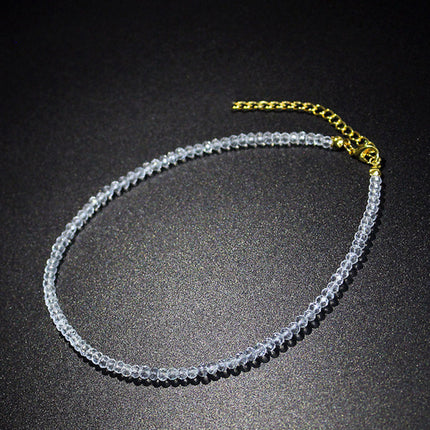 Simple Black Beads Short Necklace