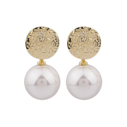 Pearl Geometric Sweet Elegant Women Dangle Earring